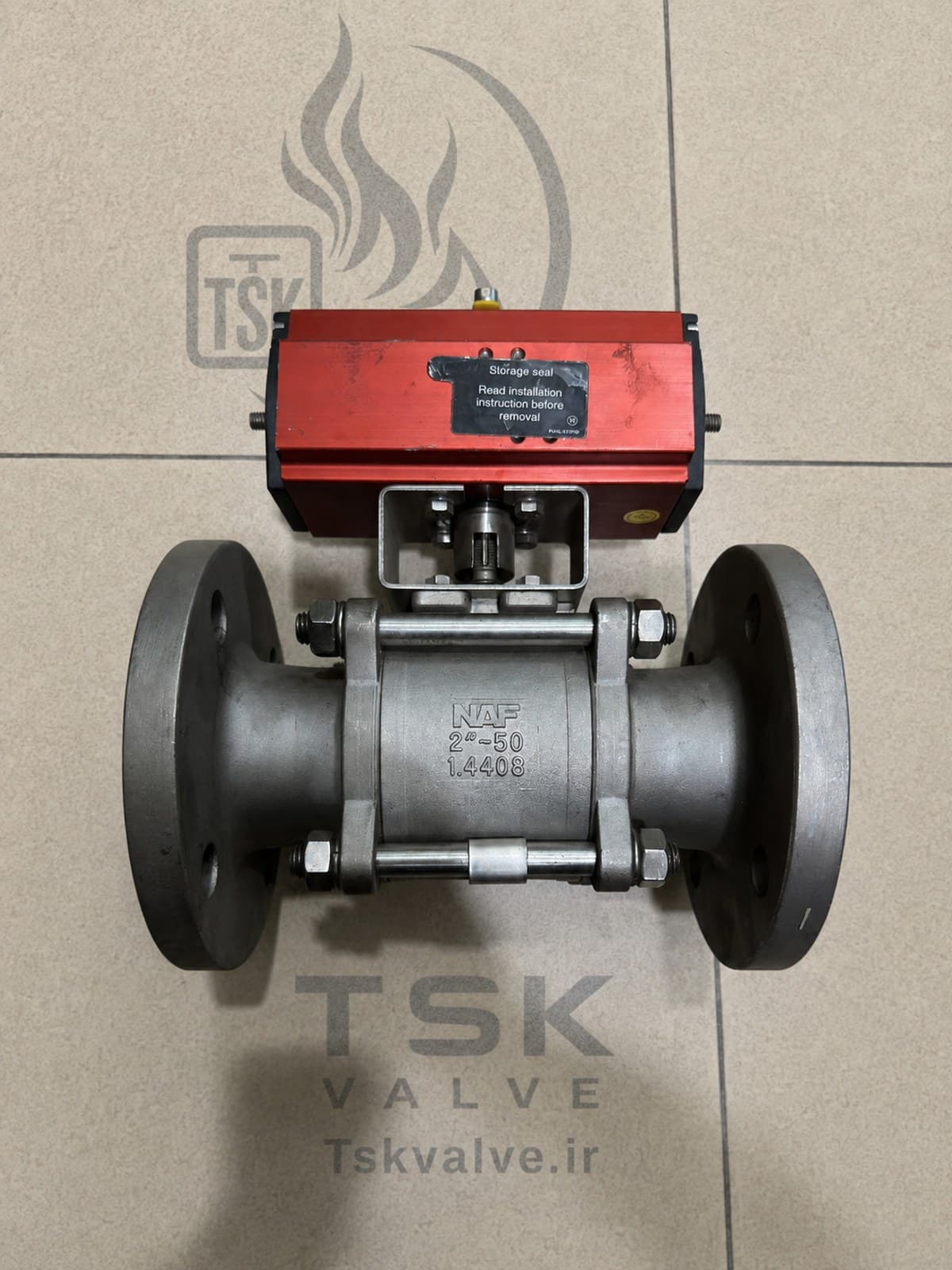 NAF 2" (DN50) Class PN40 1.4408 flanged ball valve