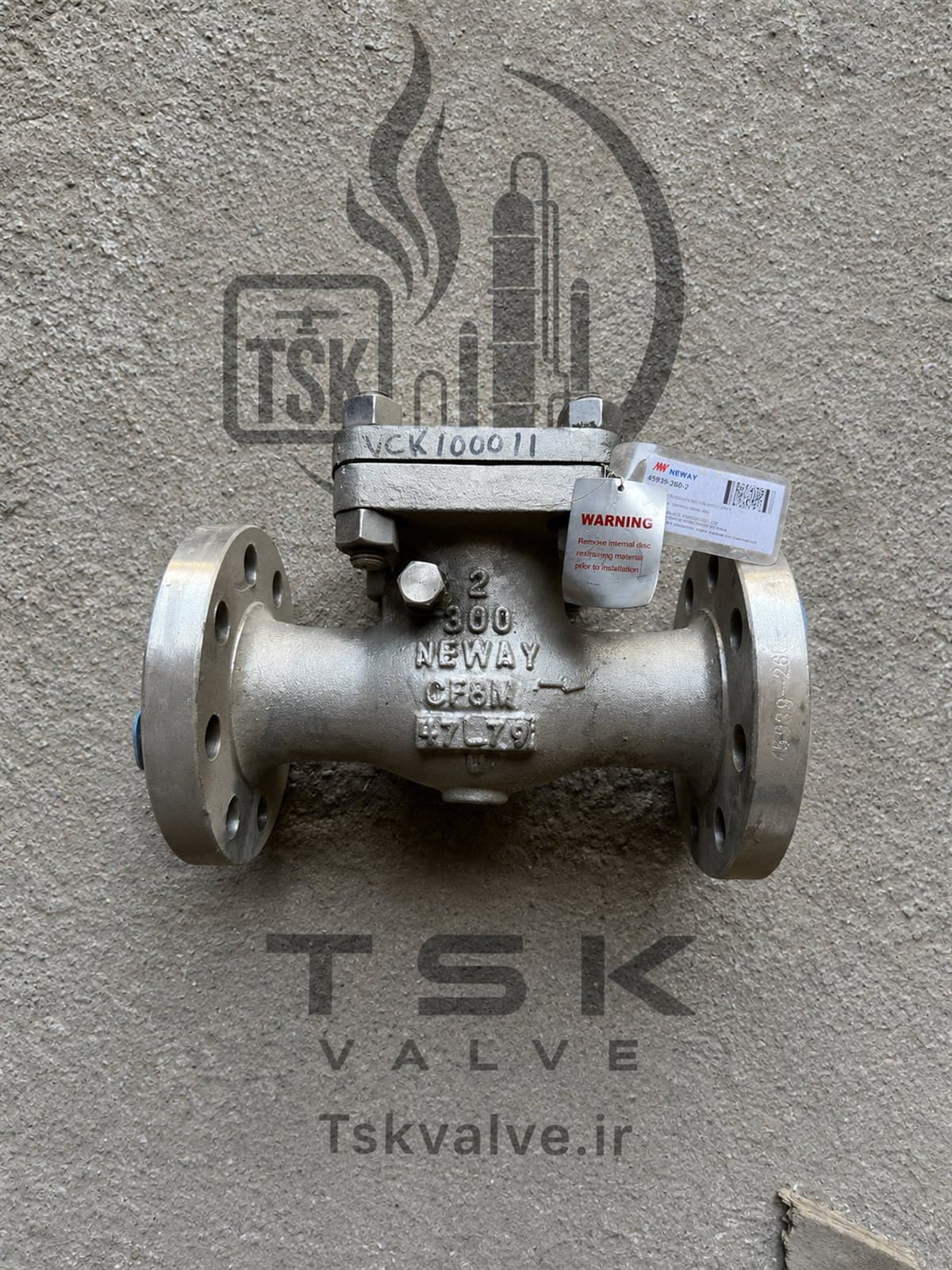 Neway 2 inch Class 300 CF8M flanged check valve