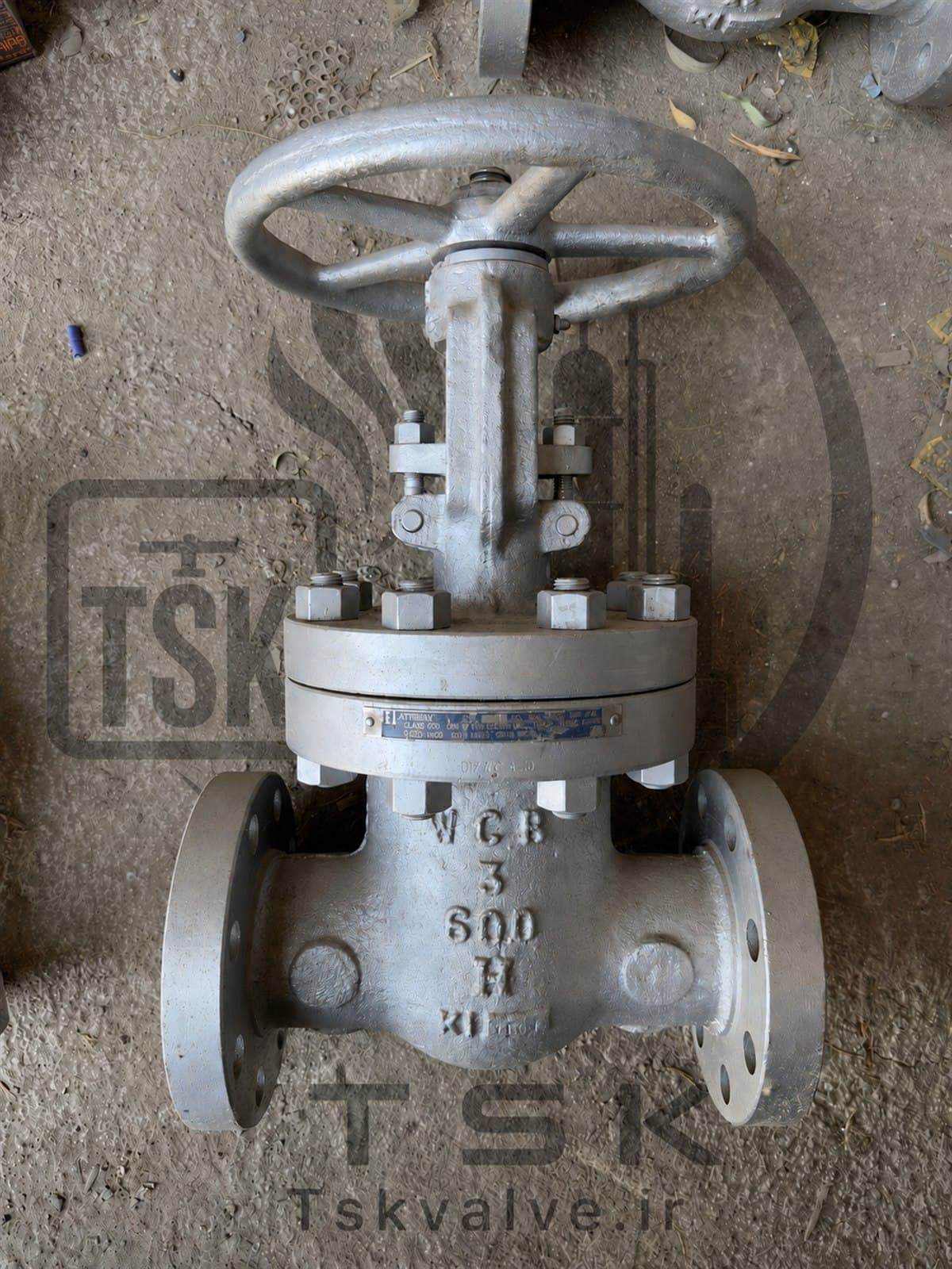 Hattersley 3 inch Class 600 WCB flanged gate valve