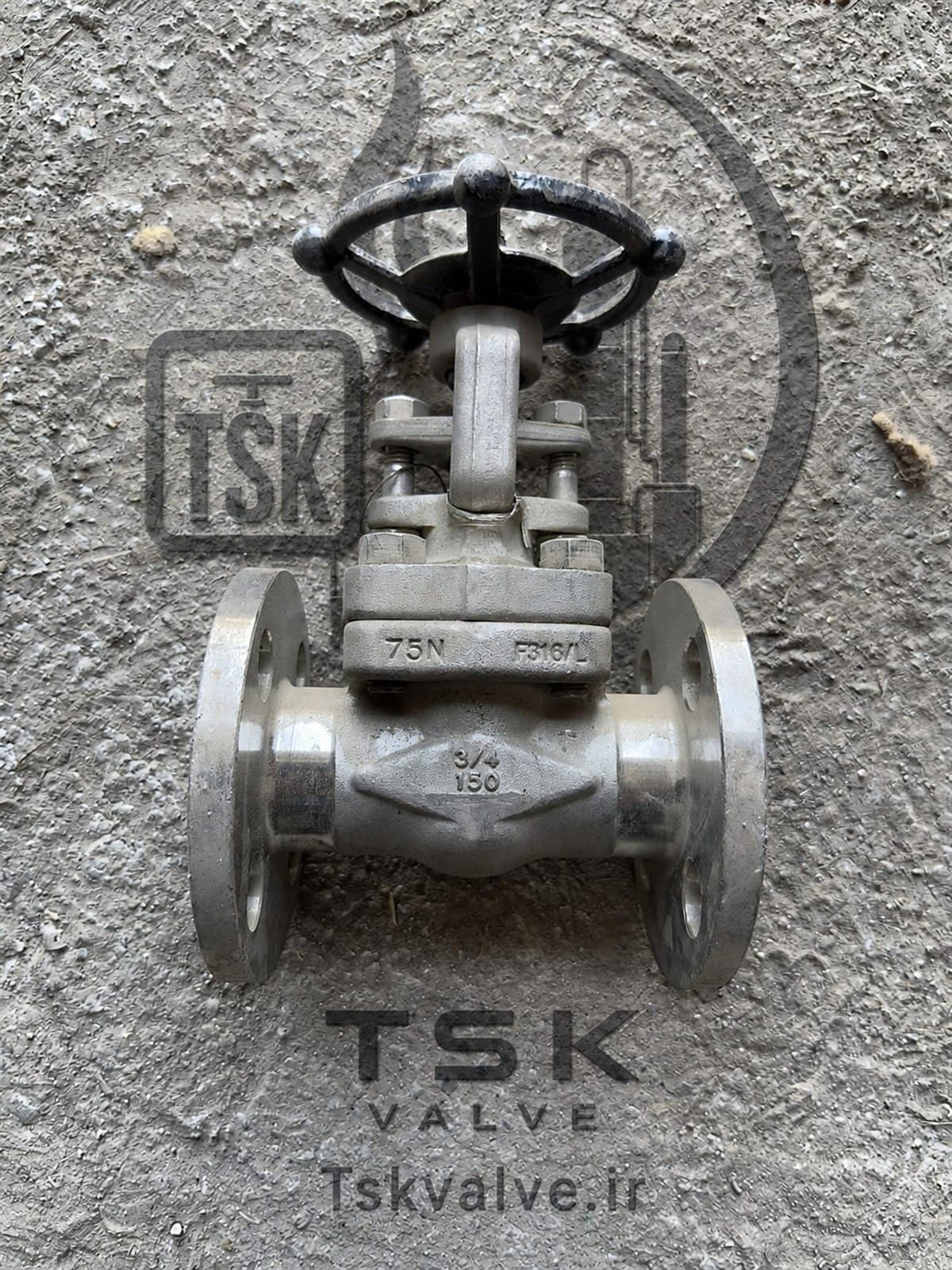 SWM 3/4" Class 150 F316L flanged gate valve