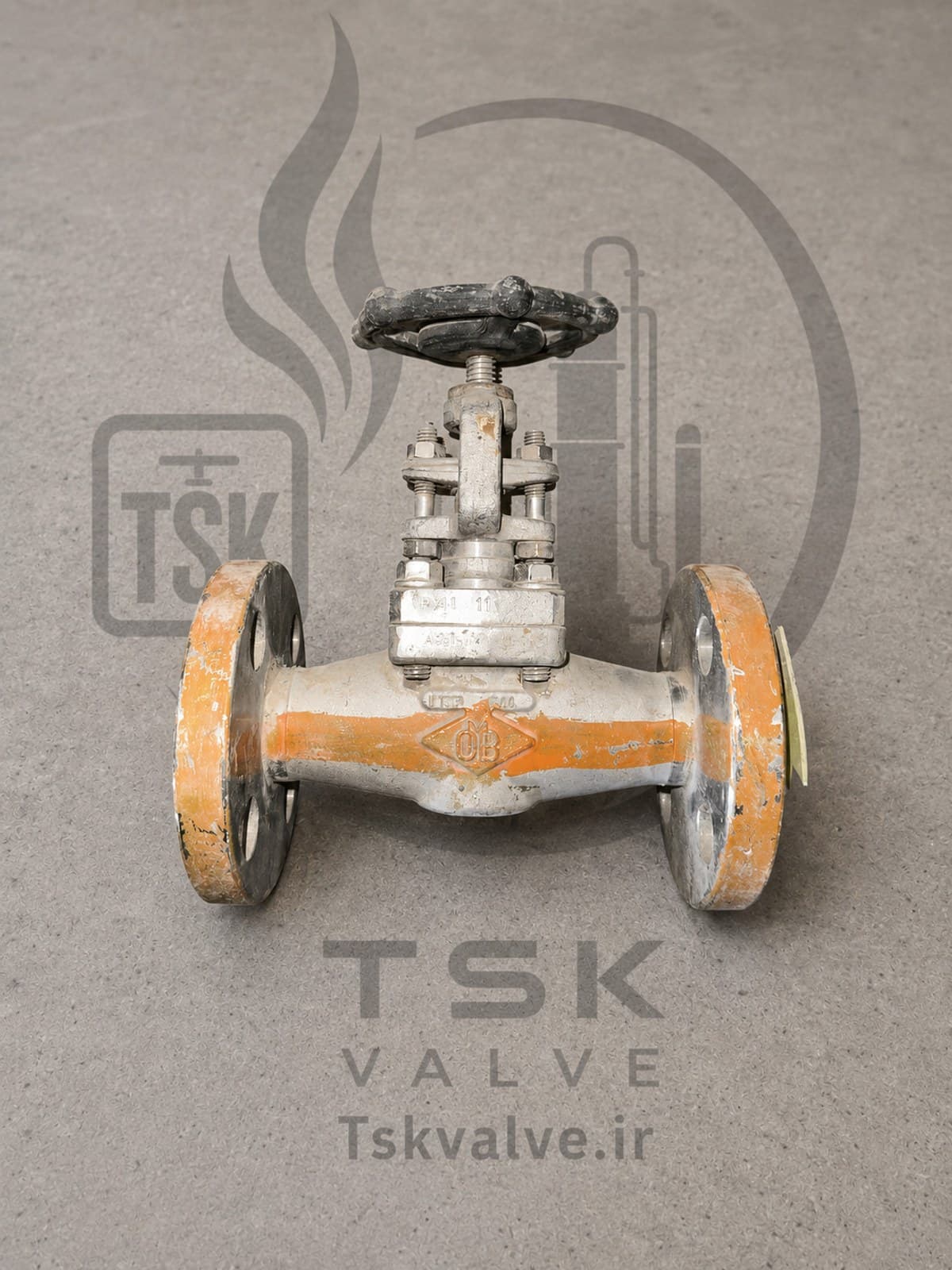 OMB 3/4" Class 800 F44 flanged globe valve